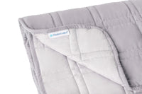 Thumbnail for Inner weighted blanket with bamboo side (lighter) and polyester side (darker)