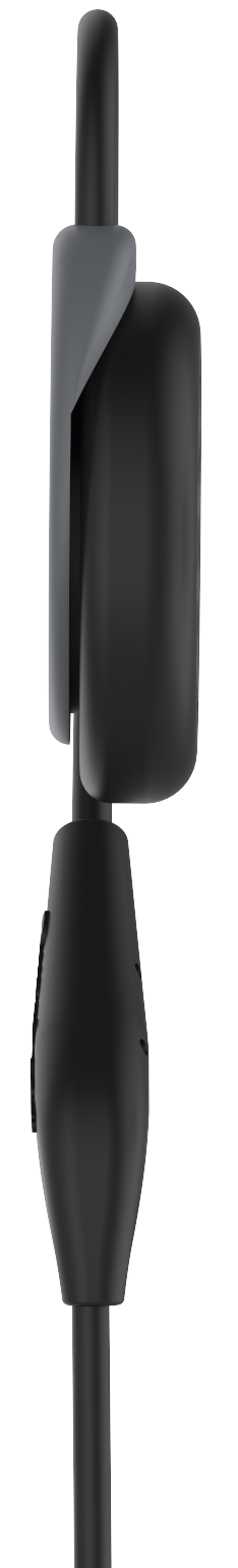 Versafit wireless sport headphones gray left view