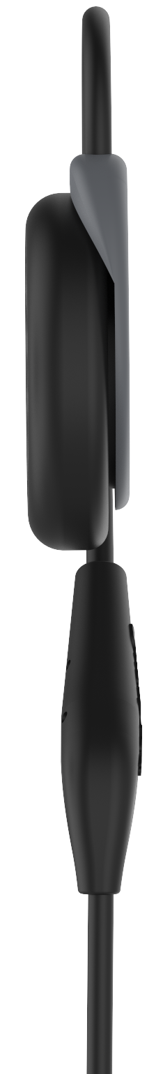 Versafit wireless sport headphones gray right view